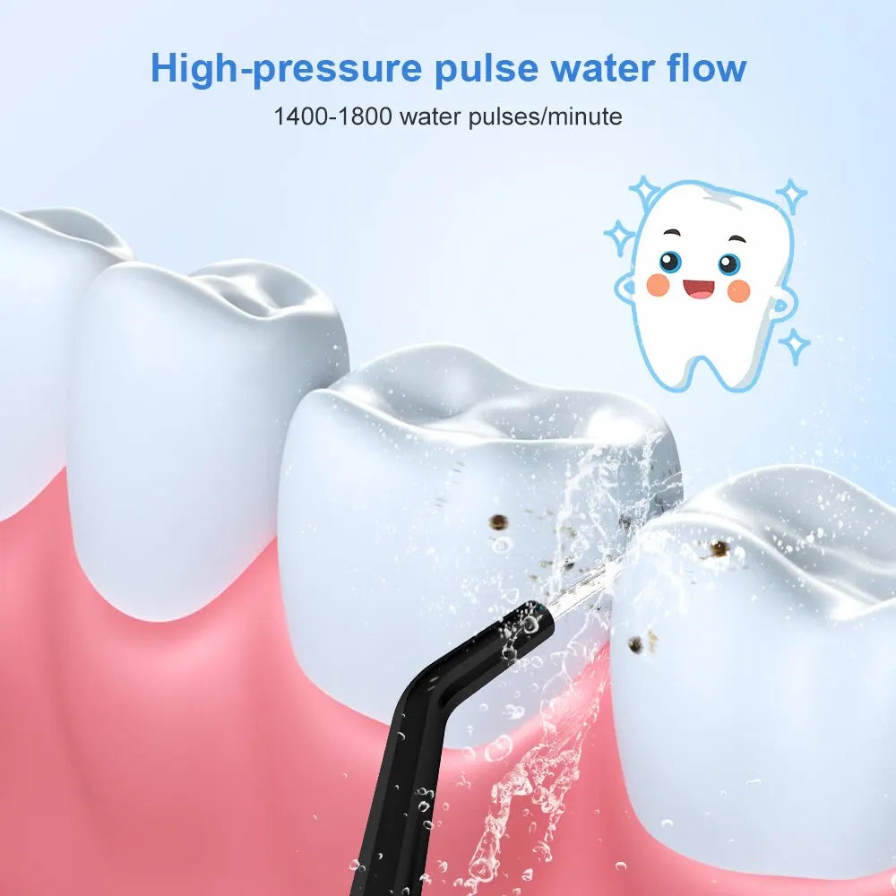 INSMART Oral Irrigator Dental Water Flosser Teeth Whitening Waterproof Portable Dental Water Jet Floss 300ML Teeth Cleaner San Remo