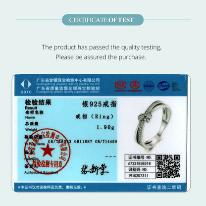 BAMOER Anillo de plata de ley 925 con doble capa de nudo, apilable, para mujer, diseño original, joyería fina SCR896, 2 colores