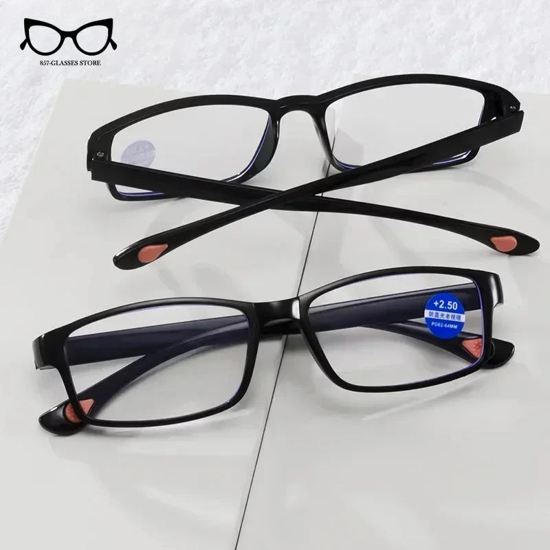 New Ultra Clear Lenses Anti-blue Reading Glasses for Men and Women HD Telephoto Glasses Fashion Smart Zoom Reading Glasses San Remo