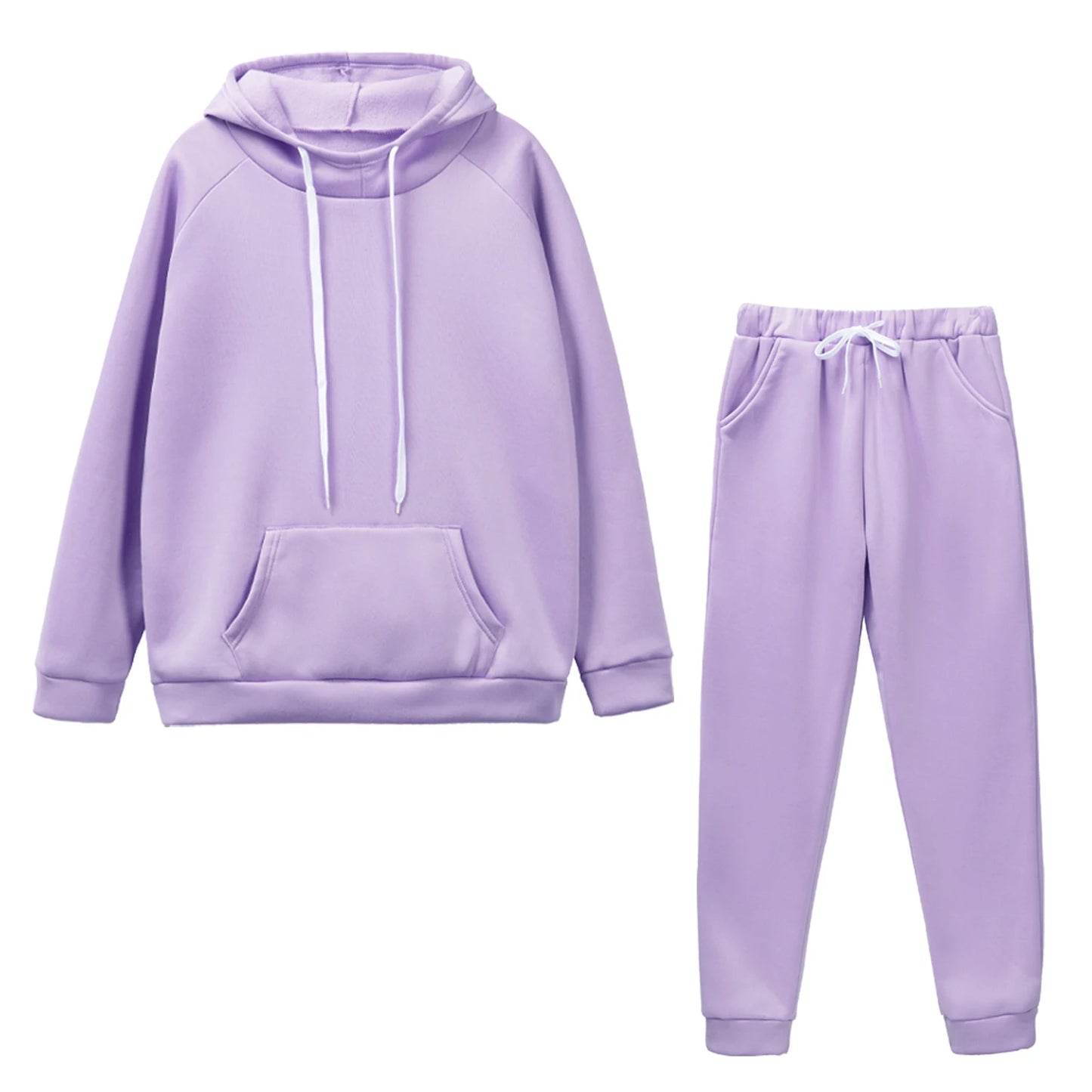 New Autumn Winter Woman Tracksuit Hoodies+Sweatpants 2-Piece Fashion Causal Jogging sweatshirt Clothes Pullover Fleece Pant Sets