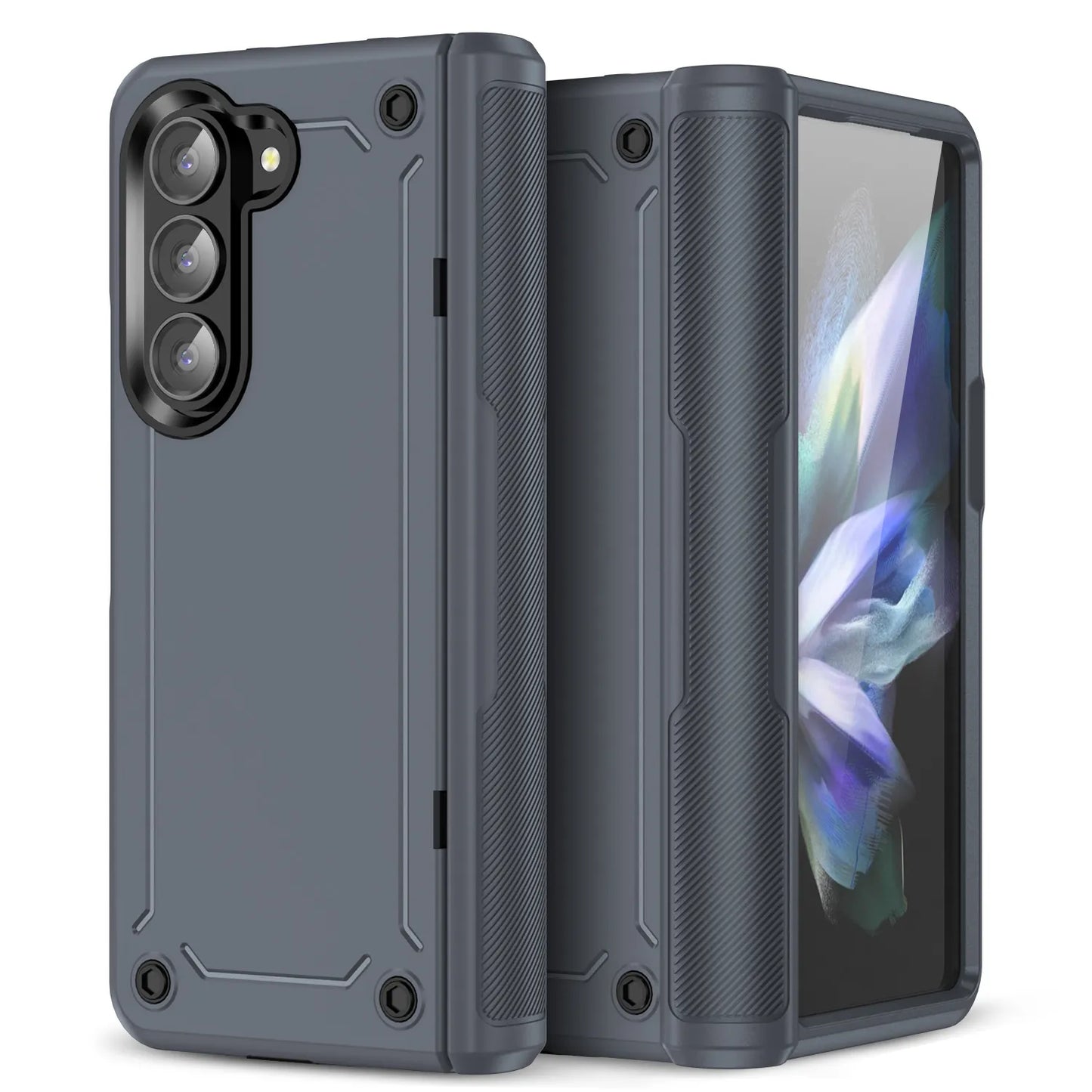 For Samsung Z Fold 5 Zfold5 Mobile Phone Accessories Hinge Case for Samsung Galaxy Z Fold 5 Fold5 5G Folding Protective Cover San Remo