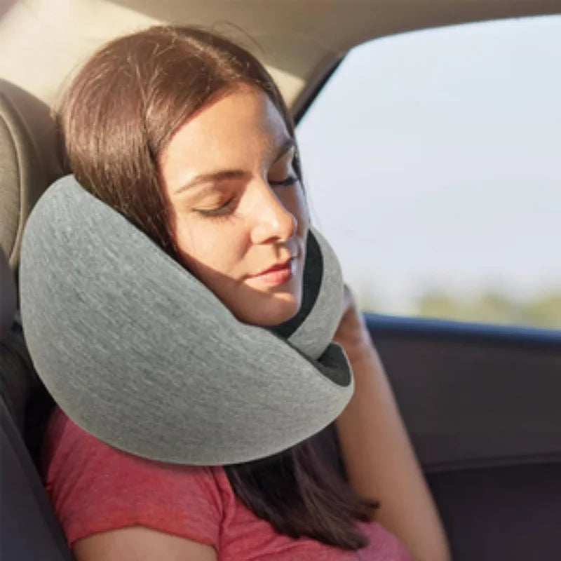 Travel Neck Pillow Durable U-Shape Travel Pillow Memory Foam Non-Distorting Airplane Pillow Protect Cervical Spine Napping San Remo Shops