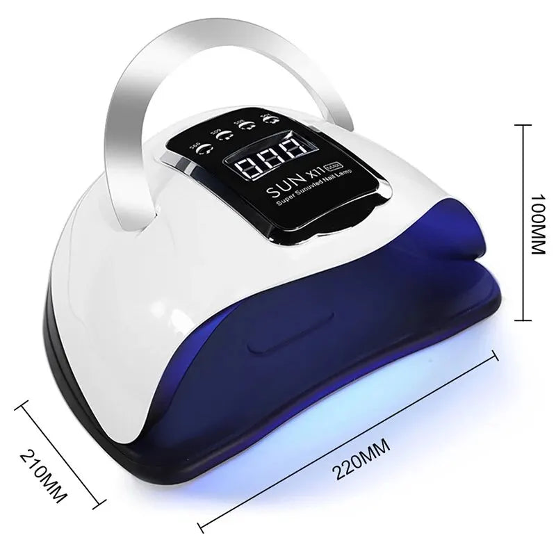 SUN X11 MAX Professional Nail Drying Lamp for Manicure 280W Nails Gel Polish Drying Machine with Auto Sensor UV LED Nail Lamp San Remo