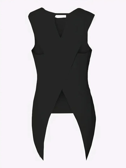 S-XXL Women's Sleeveless Slim Vest Ladies Casual Beach Top Crew Neck Top Party Top