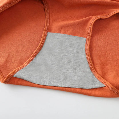 Women's Cotton Panties Set Solid Color Briefs Casual Comfortable