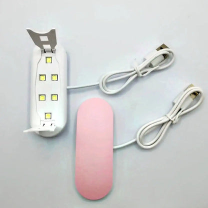 6 Leds 6W Mini UV LED Nail Lamp  Usb Light Gel Polish Cured Led Nail Dryer Lamp Machine Portable USB Cable Nails Dry Tool San Remo