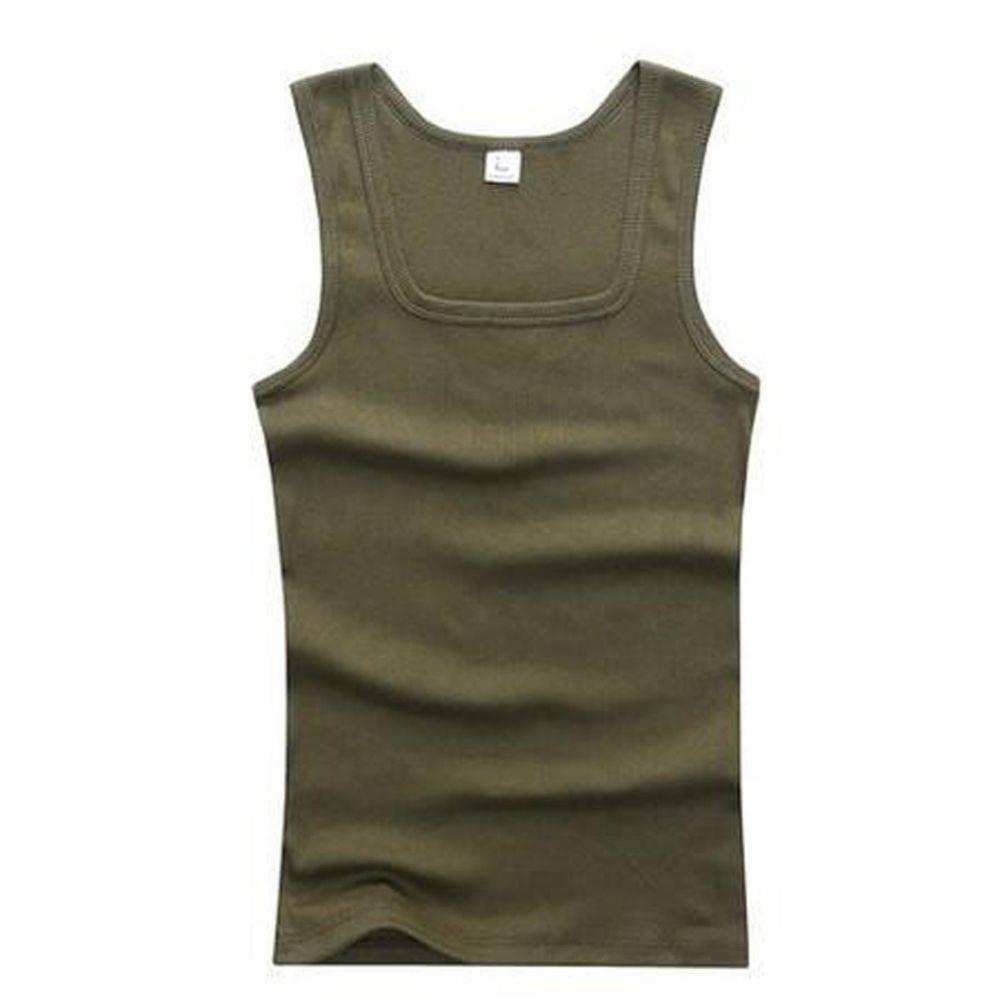 3/6 Pcs Men's Cottons Elastic Tank Top