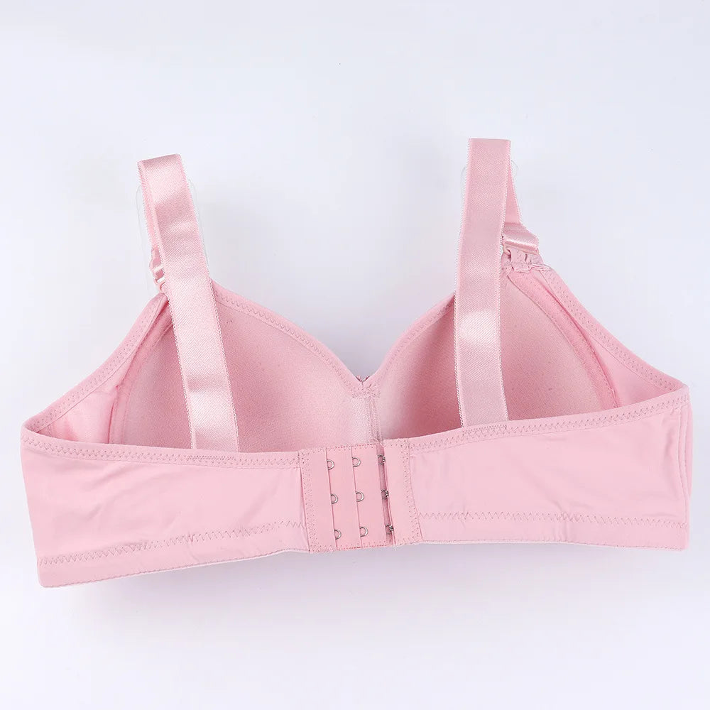 Push Up Bras for Women Large Size Full Cup Adjustment Wireless Lace Seamless Bralette