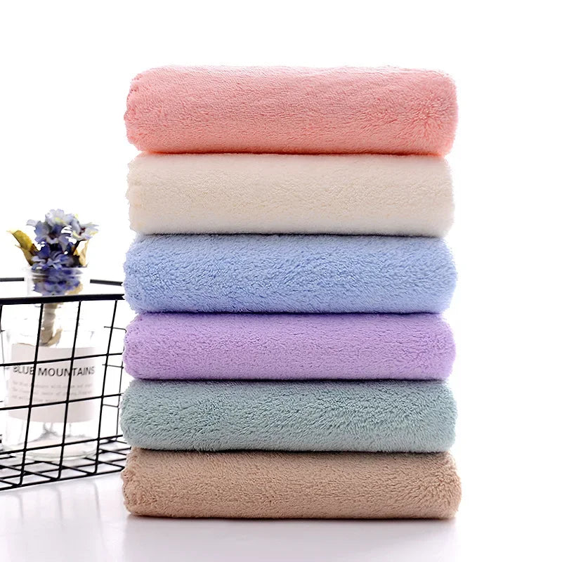 Face Towel Thickened Microfiber Absorbent High-density Coral Fleece Towel Quick Dry Clean Face Soft Absorbent Towel San Remo Shops