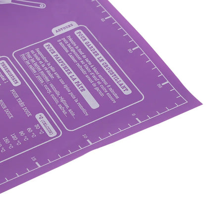 Alfombrilla de EVA de 60 cm para hornear, alfombrilla para amasar masa, para cocina, para amasar pizza, soporte antiadherente grande para amasar masa