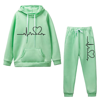 2-Piece Tracksuit Hoodies +Sweatpants