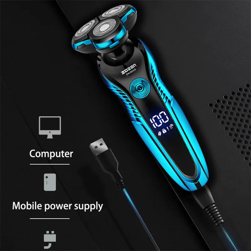 Electric Shaver Electric Razor Hair Clipper Cutting Shaving Machine for Men Women Bikini Beard Trimmer Washable Rechargeable San Remo