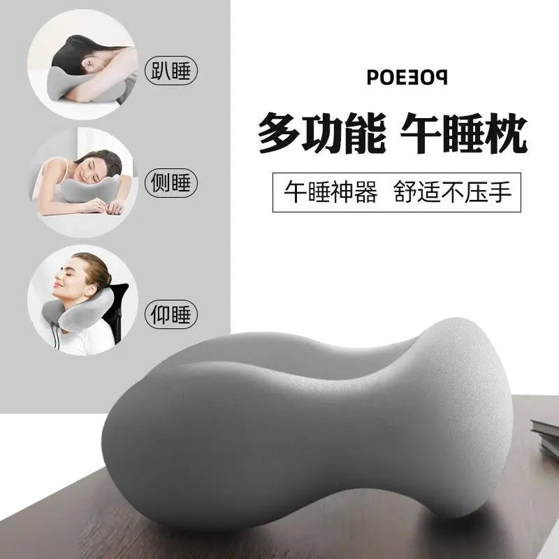 Multifunction U-Shaped Memory Foam Neck Pillow Slow Rebound Soft Travel Pillow For Sleeping Cervical Health Massage Nap Pillows San Remo Shops