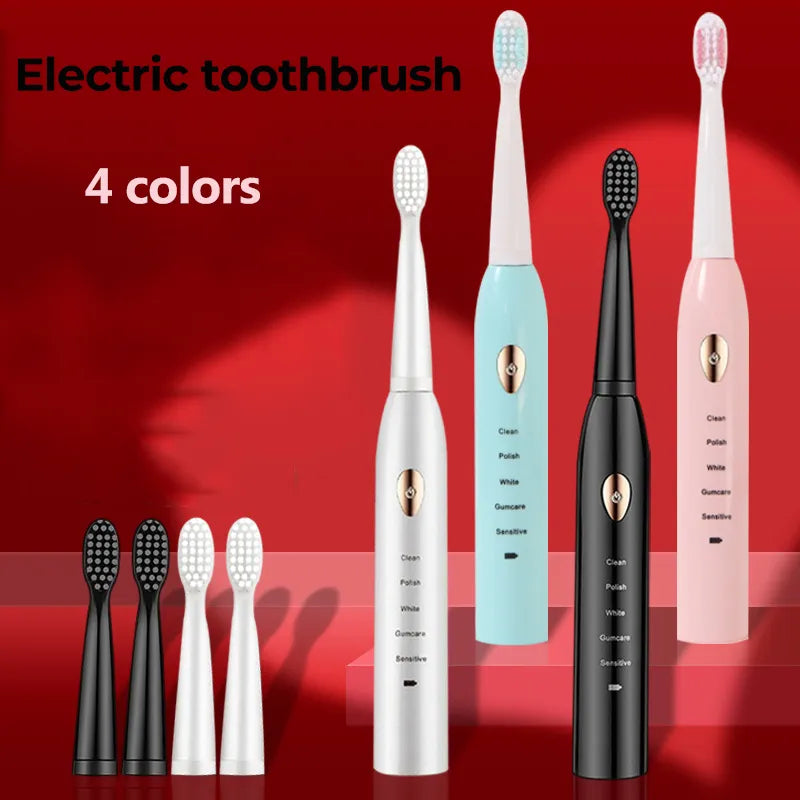 Ultrasonic Sonic Electric Toothbrush For Adult Rechargeable Tooth Brushes Washable Electronic Whitening Teeth Brush Timer Brush San Remo