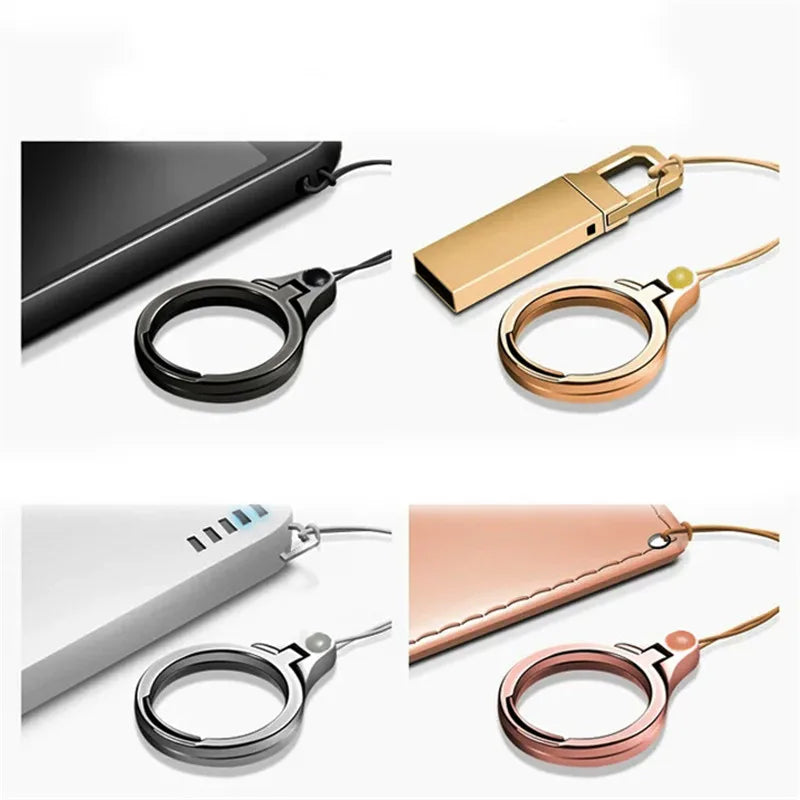 Universal Metal Lanyard for Keys Phones Strap for IPhone Samsung Xiaomi  Keycord Lanyards Finger Mobile Holder Stand Accessories San Remo