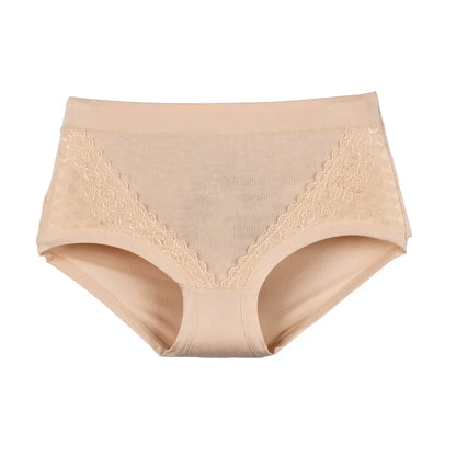 2024 Women High Waist Panties Female Seamless Briefs Modal Lace Plus Size Underpants Mother Middle Aged Oversize Panty Underwear