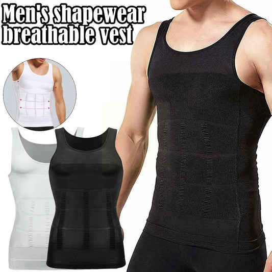 Tight Skinny Men Slimming Elastic Body Shapewear Vest Breathable Top Fitness Shirt Abdomen Control Compression Sport Waist F6h5 San Remo