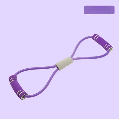1Pcs 8-shaped Fitness Resistance Band Home Fitness Accessories Rubber Pull Rope Yoga Training Exercise Stretching Belt