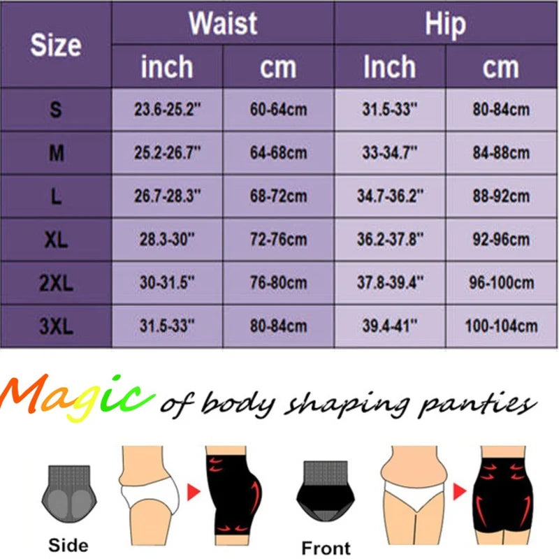 Women High Waist Seamless Waist Trainer Body Shaper Briefs Firm Control Tummy Thong Shapewear Panties Girdle Slimming Underwear San Remo