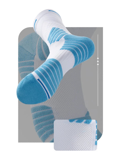 Crossborder Supply Atmungsaktive Sport-Laufsocken für Herren und Damen, 2023, Kompressions-Reiten, Radfahren, Kniestrümpfe, Basketball, Radfahren, Hockey, S