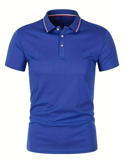Polo Shirt Solid Color  Short Sleeve