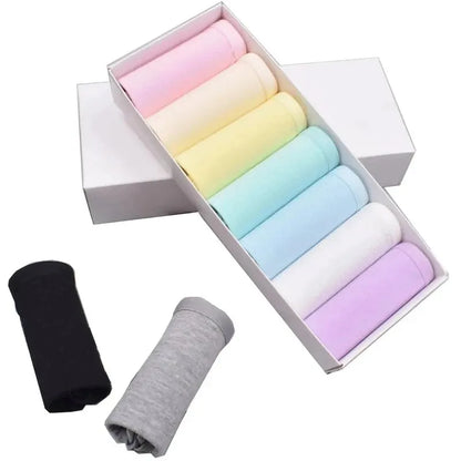 7Pcs Panties Cotton Plus Size Briefs