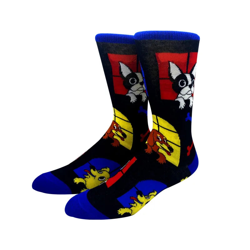 2023 New Arrival Anime Simpson Women Men Long Socks Men‘s Knee-High Cosplay Calf Sock Adult Personality Hip Hop Christmas Socks