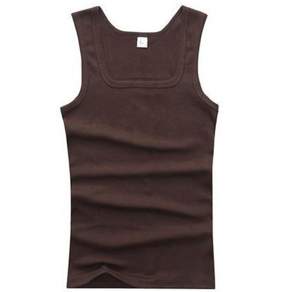 3/6 Pcs Men's Cottons Elastic Tank Top