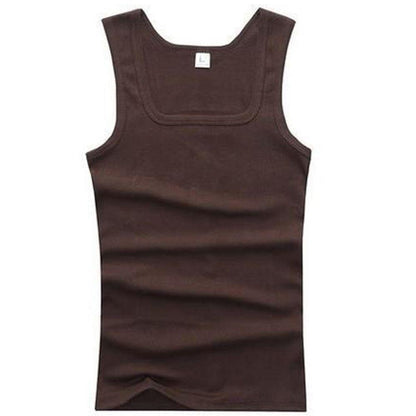 3/6 Pcs Men's Cottons Elastic Tank Top