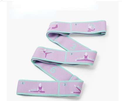 Yoga Stretching Belt - Elastic Resistance Band for Pilates