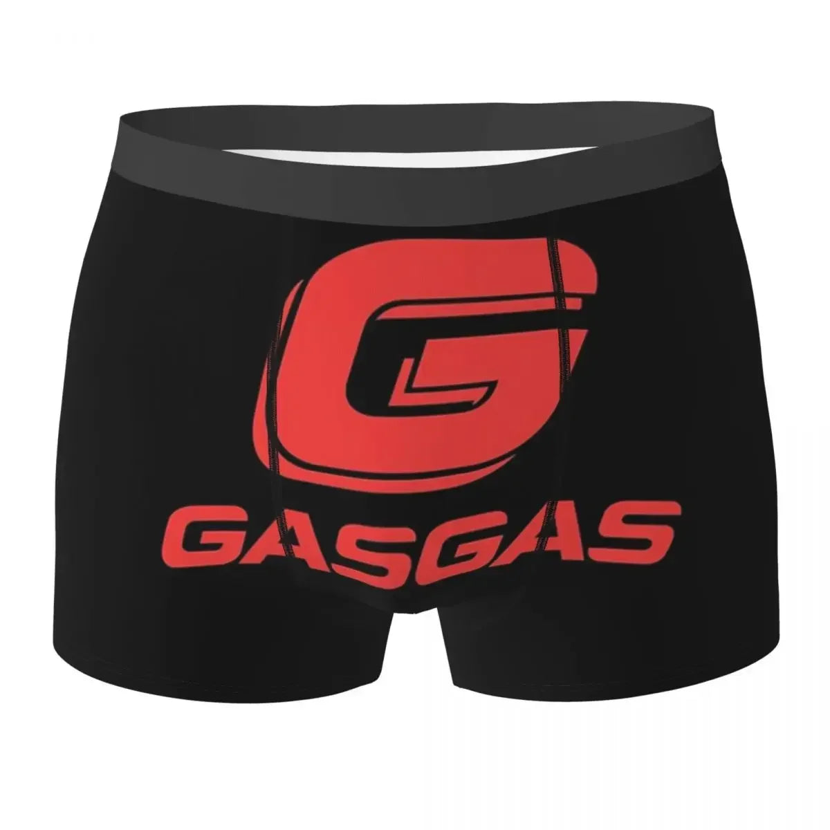 Boxer Underpants Shorts Gasgas Plaid Logo Panties Male Ventilate Underwear For Homme Man Boyfriend Gift