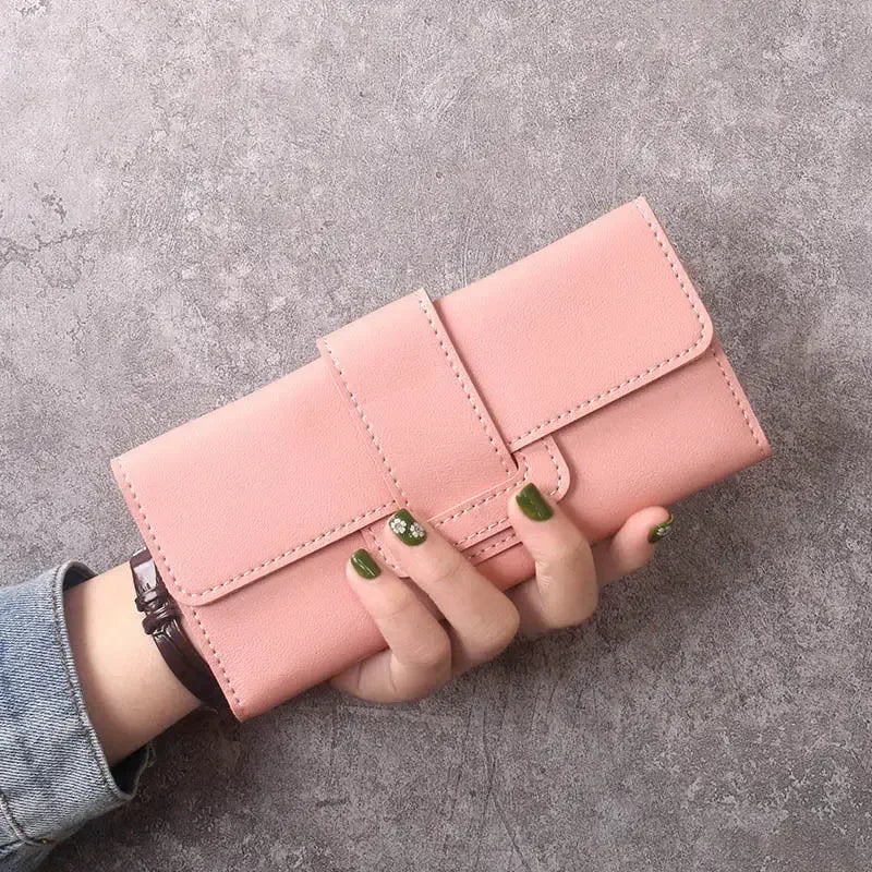 High Quality Women Wallet  Anti-theft Leather Wallets For Woman Long Zipper Large Ladies Clutch Bag Female Purse Card Holder