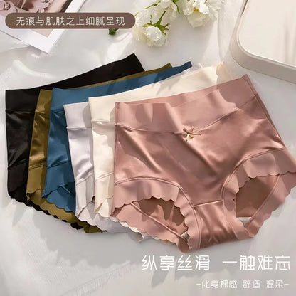 2 Pcs/set Satin Ice silk Underwear