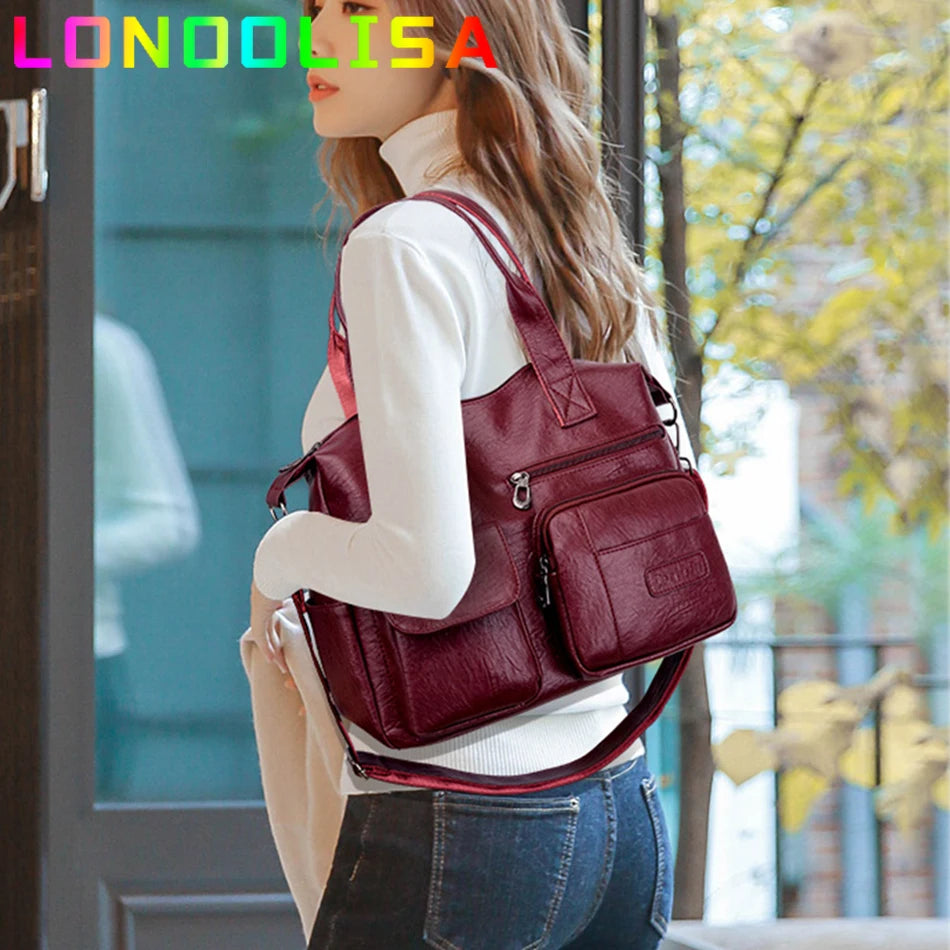 Shoulder Bag for Women PU Leather San Remo