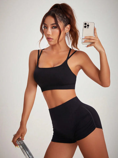 Yoga Booty Shorts High Waist Scrunch Butt Lifting