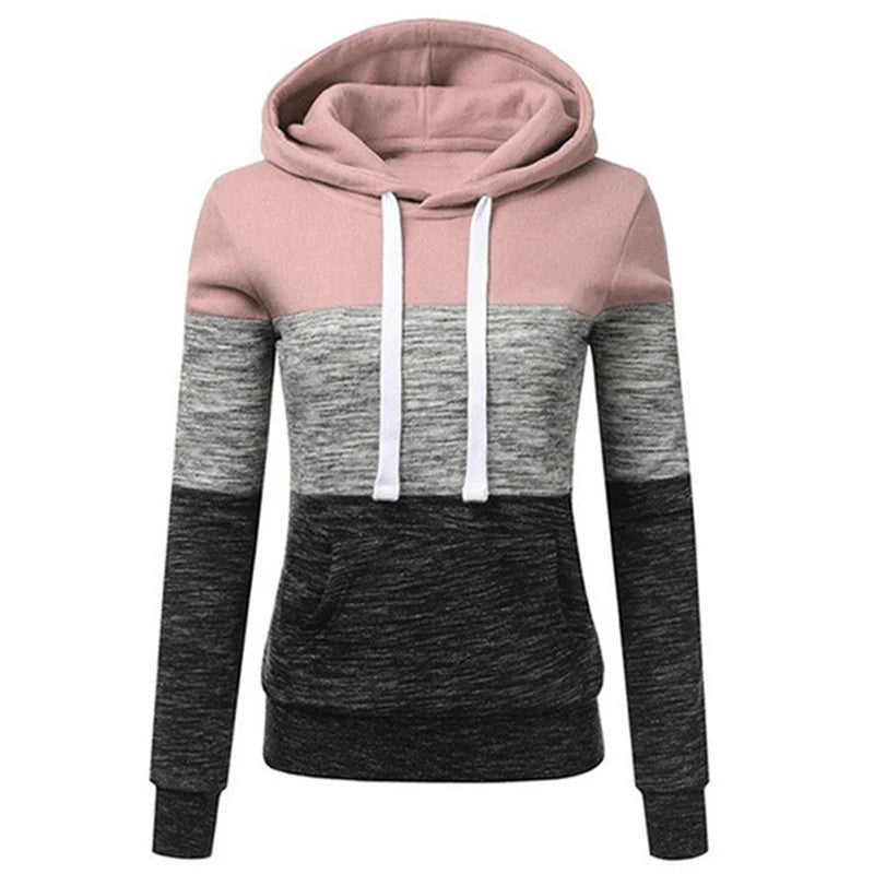 Women's Tricolor Sweatshirt Pullovers Woman Clothing Graphic Sweatshirts New Hoodies and Sweatshirts Hooded Shirt Hoody Clothes