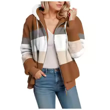 Fleece Sportswear Warm Zipper Hooded