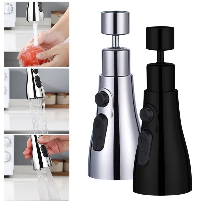 Universal 360° Rotate Kitchen Faucet Extender Aerator Plastic Splash Filter Kitchen Washbasin Faucet Bubbler Nozzle Aerator San Remo Shops