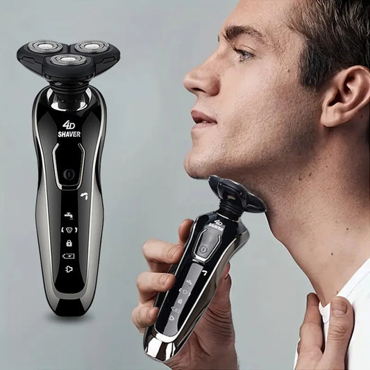 Professional men's electric shaver, with smooth and comfortable shaving time, suitable for facial trimming and cleaning