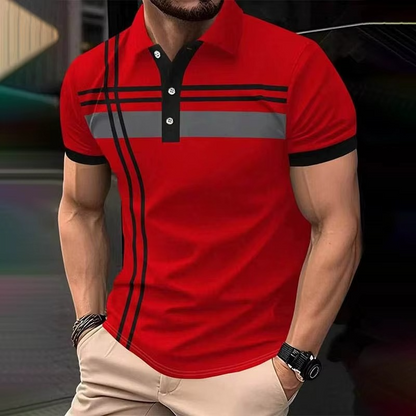 Slim Fit 3D Digital Print Polo