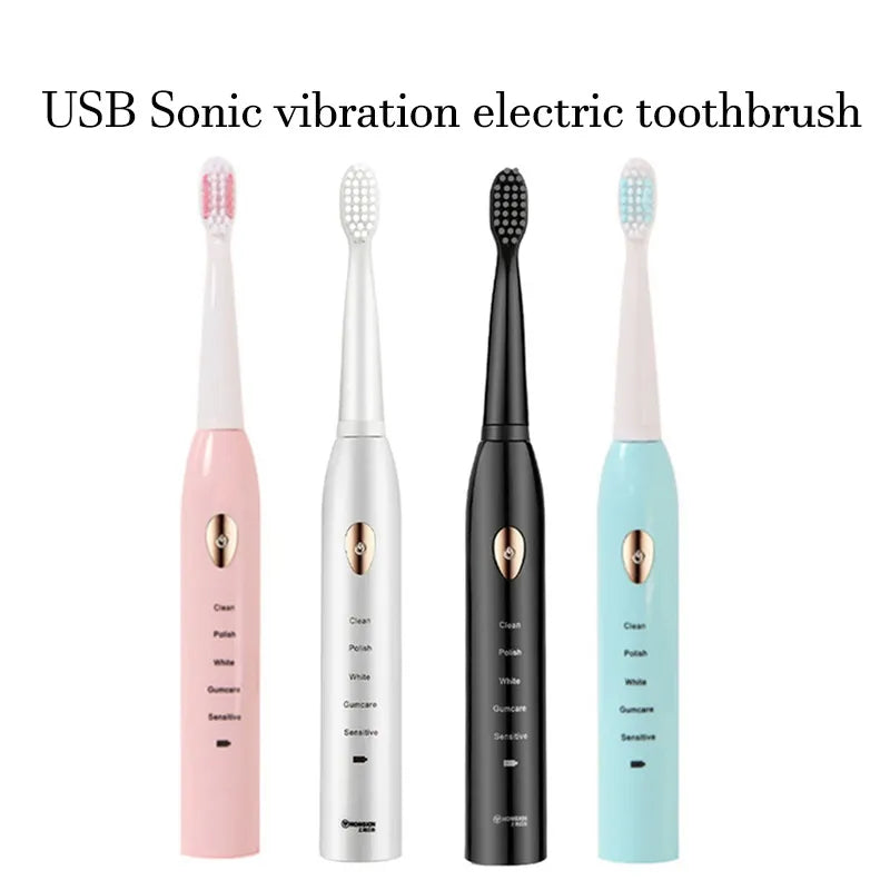 Ultrasonic Sonic Electric Toothbrush For Adult Rechargeable Tooth Brushes Washable Electronic Whitening Teeth Brush Timer Brush San Remo