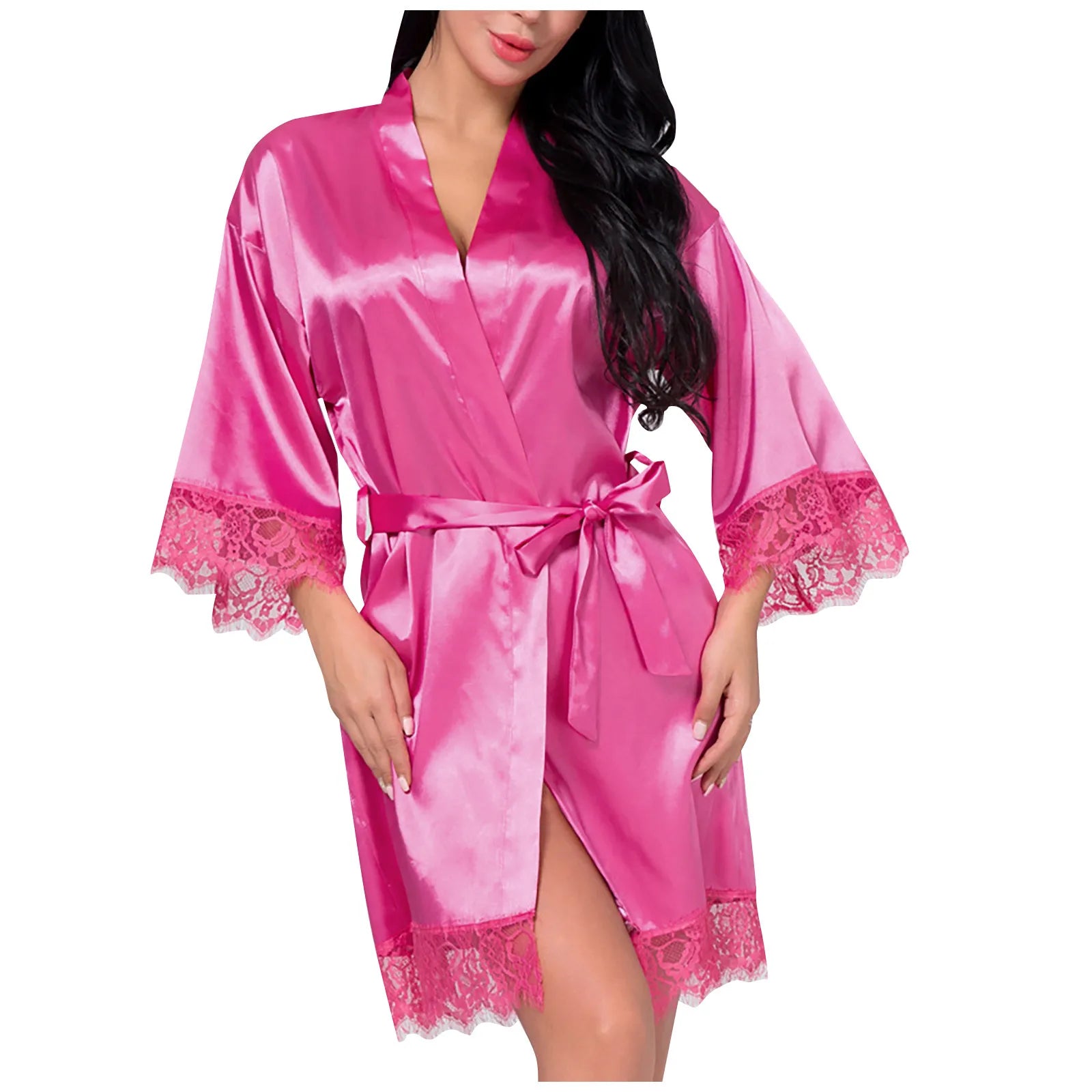 Women'S Casual Winter Leng Bathrobe Solid Home Clothes Long Sleeve Dress Night Wears For Women Women'S Summer Pajamas Sleepwear San Remo