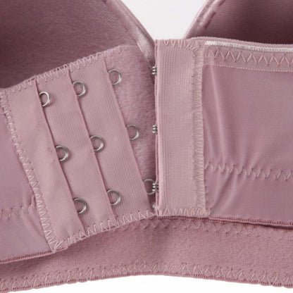 C Cup Wireless Push Up Bra Cotton Wire Free Plus Size