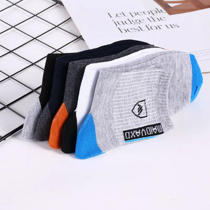 5 Paar Herren Sportsocken für April und Herbst, Sommer, Freizeit, schweißabsorbierend, bequem, dünn, atmungsaktiv, Basketball, Meias
