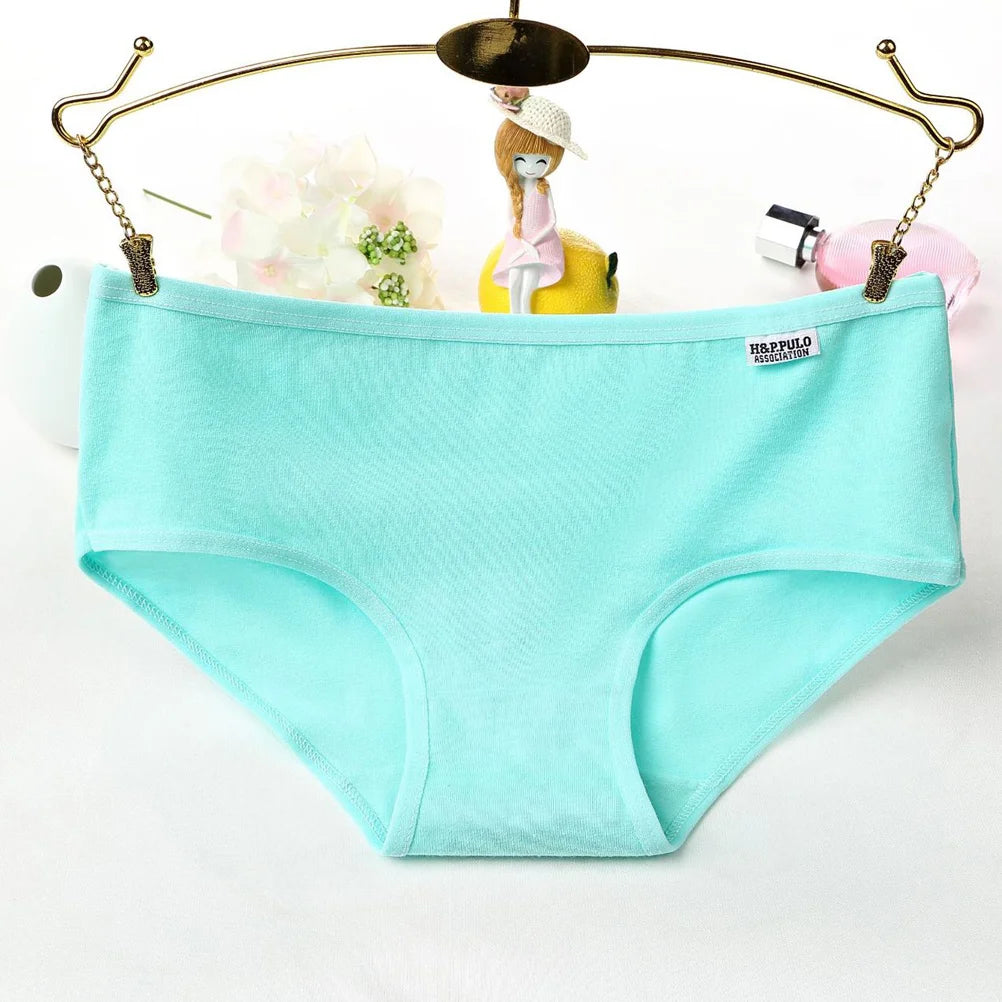 5 Pcs Middle Waist Panties Lingeries Cotton Underpants San Remo Shops