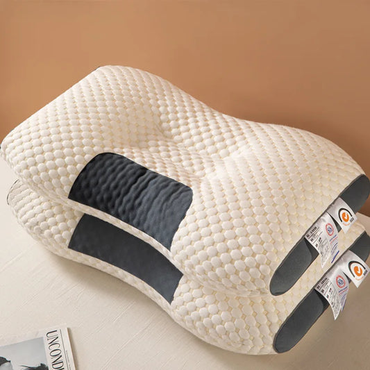 Cervical Orthopedic Neck Pillow Help Sleep Protect The Pillow Neck Household Soybean Fiber High Elastic Soft Pillow For Sleeping San Remo Shops