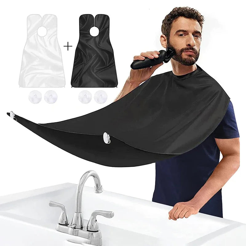 Men's Shave Beard Collector Non-Stick Beard Shaving Cape With Strong Suction Cup Men Gift Beard Gathering Cloth Bib Apron San Remo