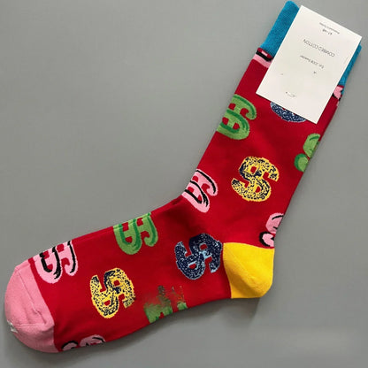 Happy Socks Men's Classic Crew Sock, Shoe Size 10 - 13 Soft Cotton