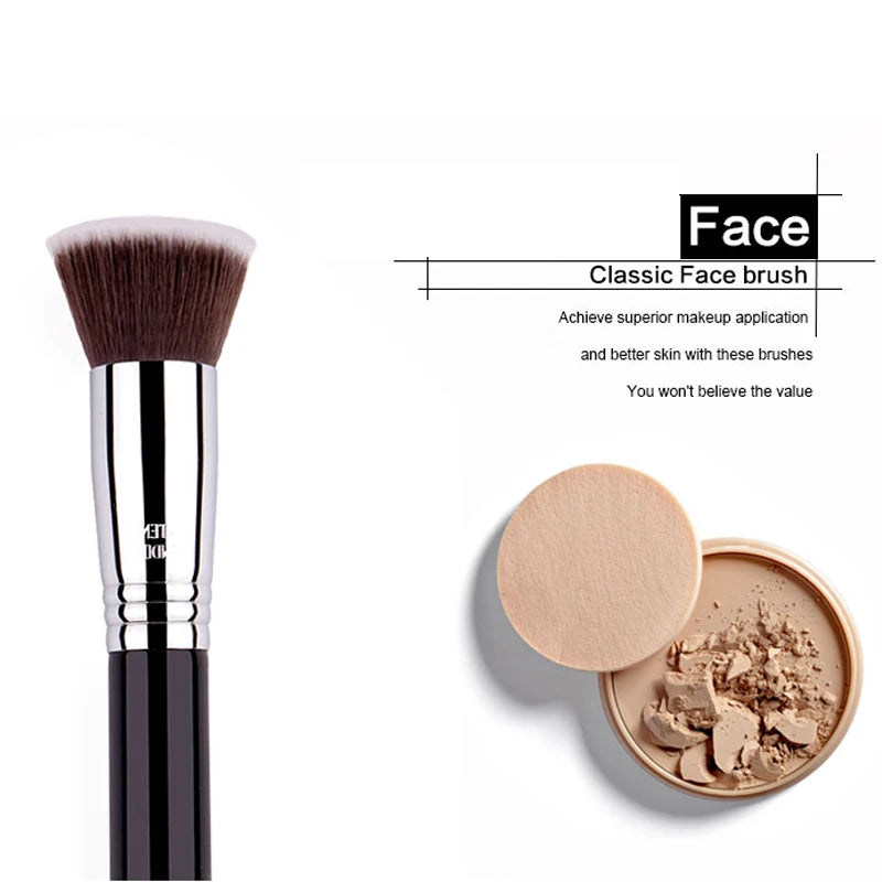 F80 TOP Flat KABUKI kit de maquiagem profissional sintetico frete gratis Powder Liquid Foundation Makeup Brush San Remo