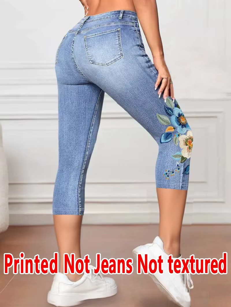 Printed Pants - Not Denim Fabric